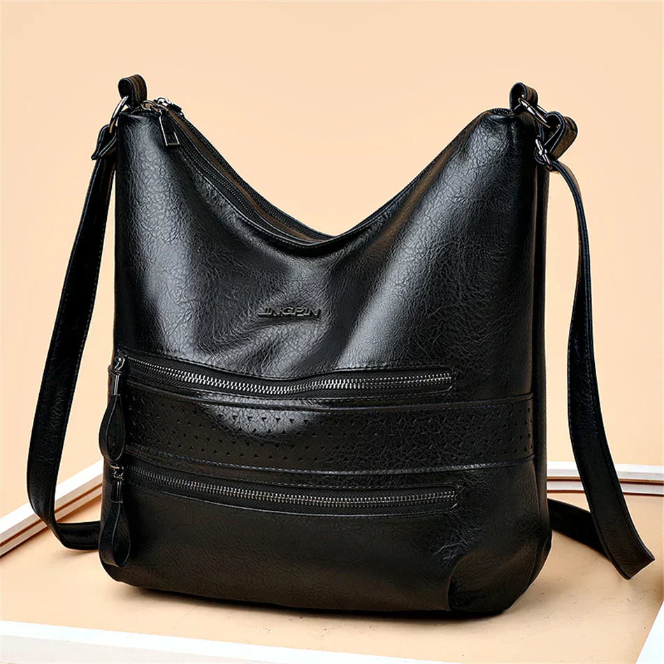 Ellie™ Double Charm | Bolso de Hombro Multi Bolsillos