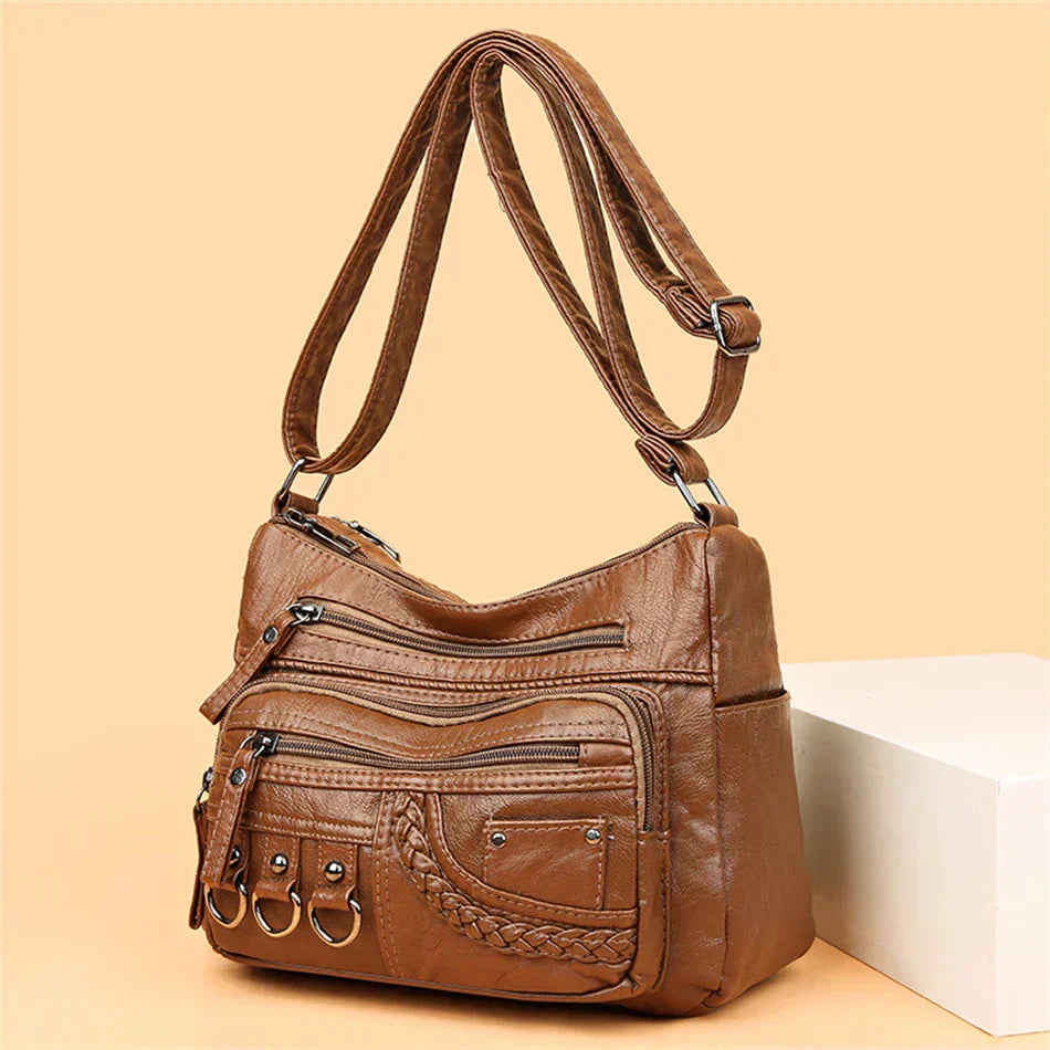 Olivia™ Vintage Charm | Bolsa con Cremallera Suave