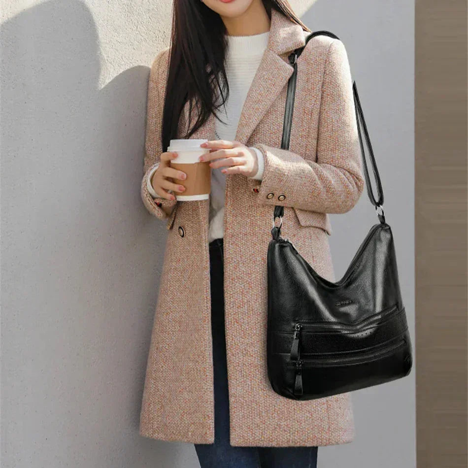 Ellie™ Double Charm | Bolso de Hombro Multi Bolsillos