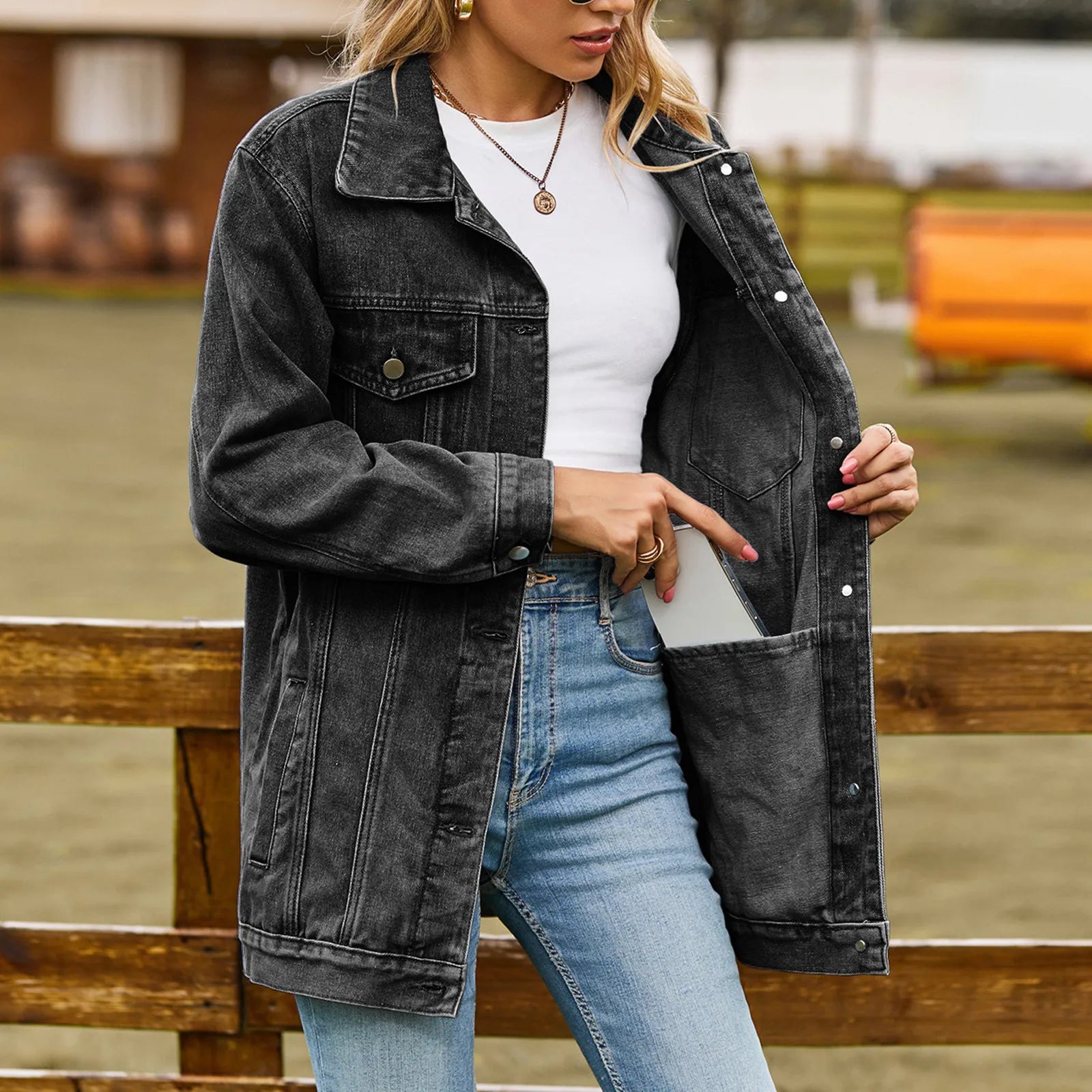 Mia™ - Chaqueta de Jeans Elegante Clásica