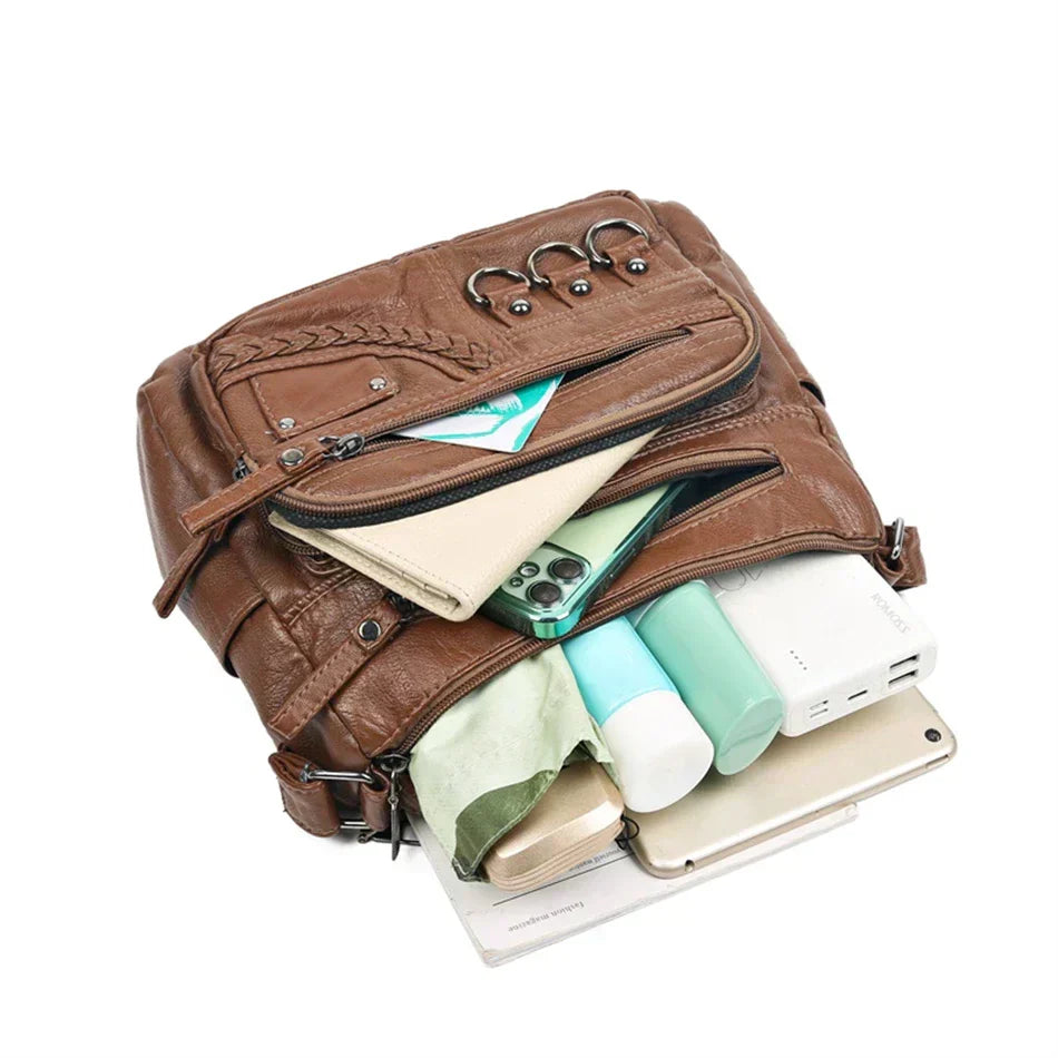 Olivia™ Vintage Charm | Bolsa con Cremallera Suave