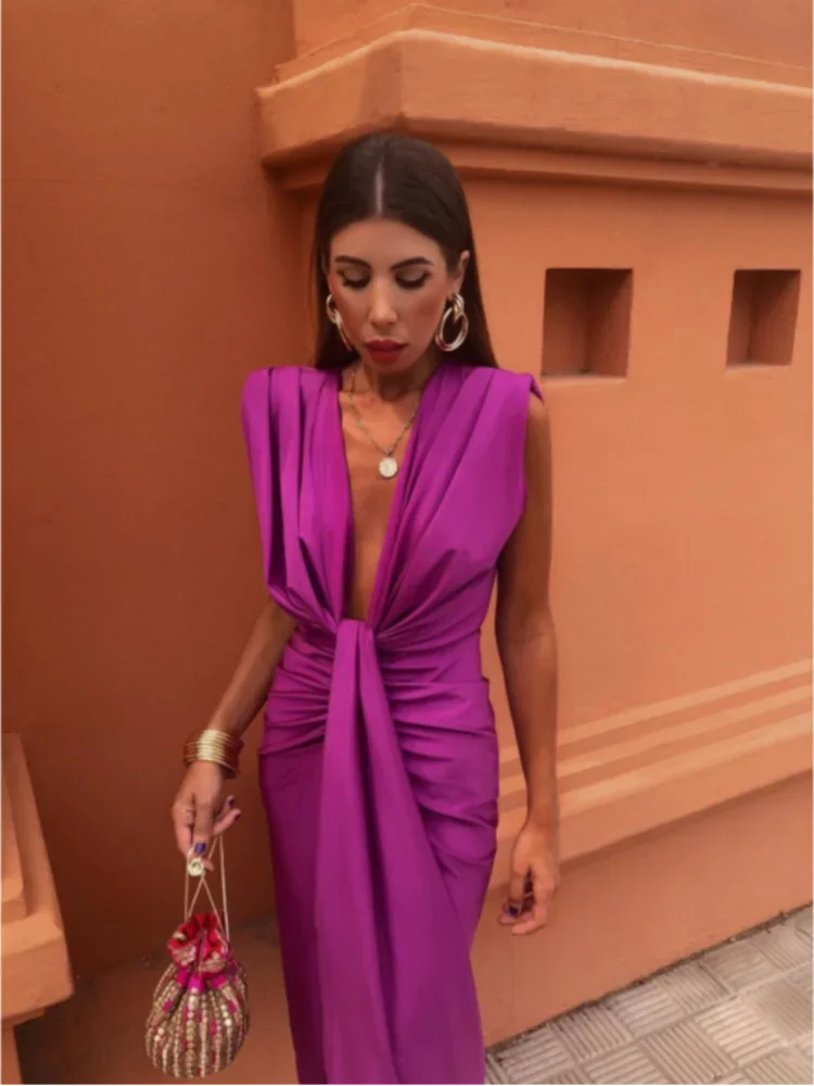Moriah™ | Vestido Largo Plisado para Mujeres