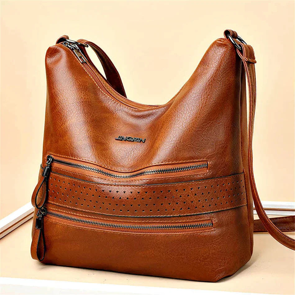 Ellie™ Double Charm | Bolso de Hombro Multi Bolsillos