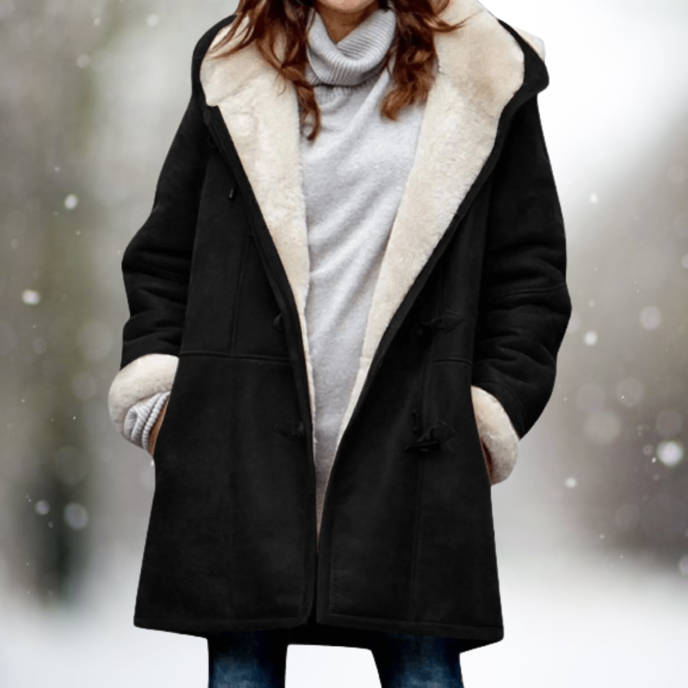 Amelia™ - Chaqueta con Capucha de Terciopelo Premium