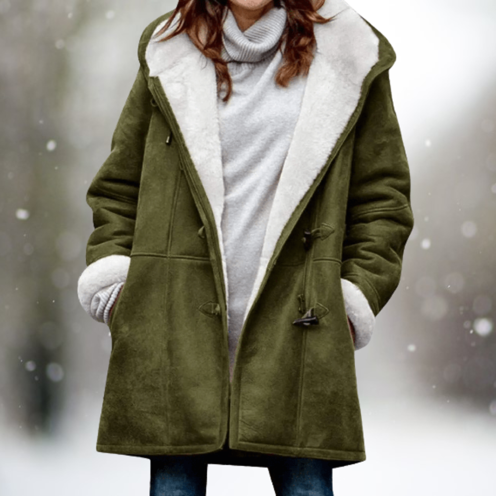Amelia™ - Chaqueta con Capucha de Terciopelo Premium