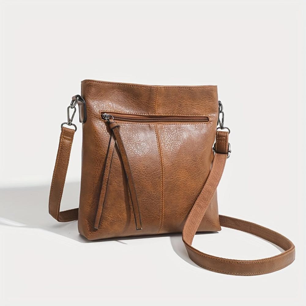 Addison™ Eleganza Semplice | Bolsa de Hombro Cuadrada Retro