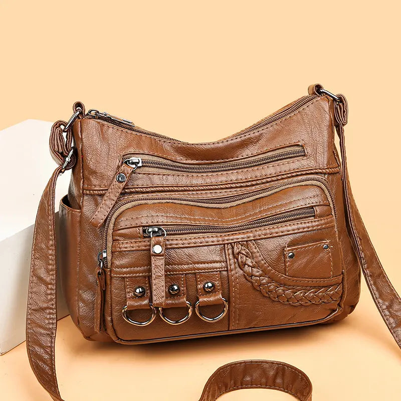 Olivia™ Vintage Charm | Bolsa con Cremallera Suave