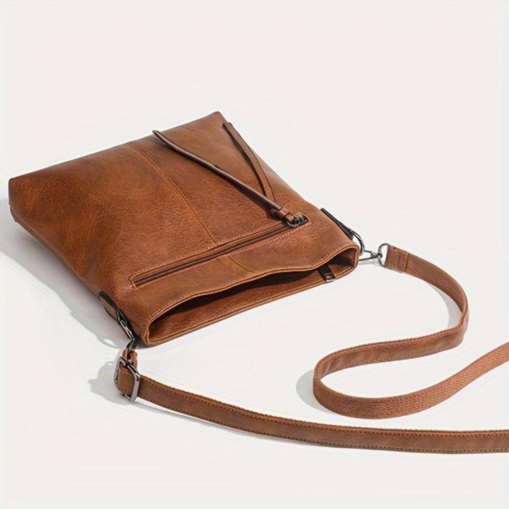 Addison™ Eleganza Semplice | Bolsa de Hombro Cuadrada Retro