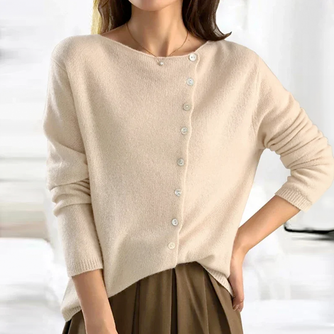 Avery™ - Elegante Cárdigan de Lana Suave