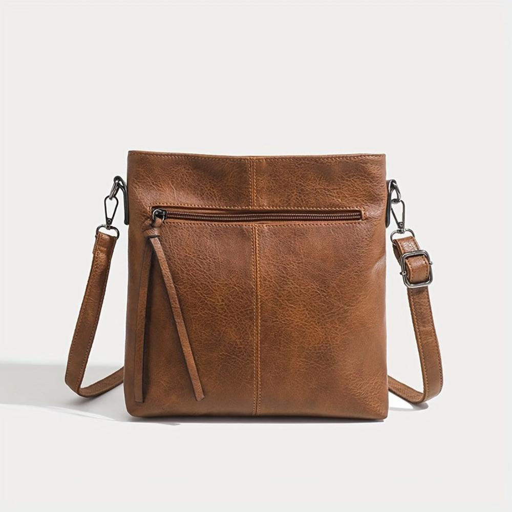 Addison™ Eleganza Semplice | Bolsa de Hombro Cuadrada Retro