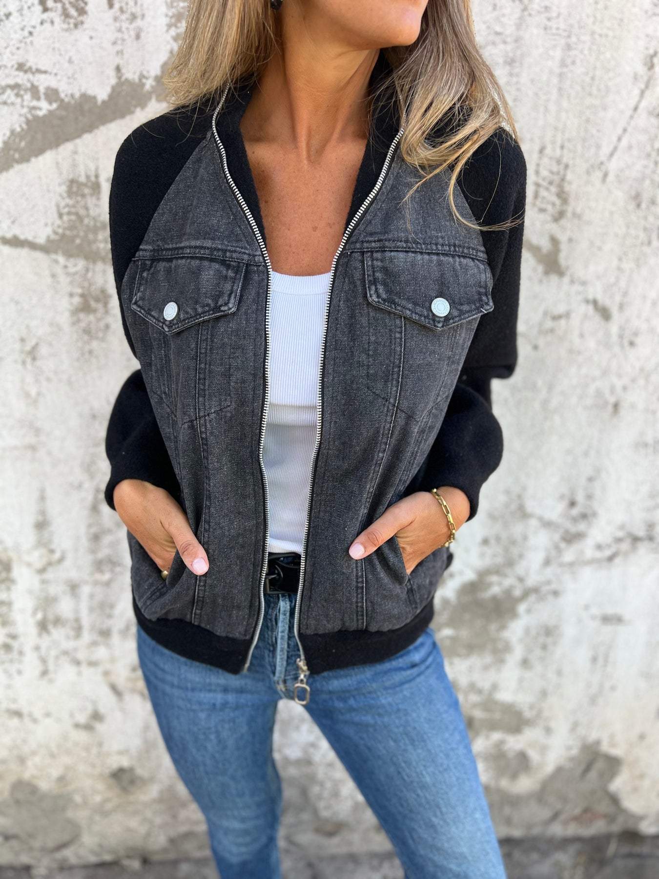 Zoe™ - Chaqueta de Jeans Elegante