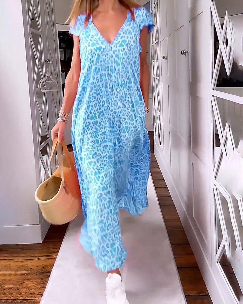 Glaiza | Vestido Maxi con Escote en V