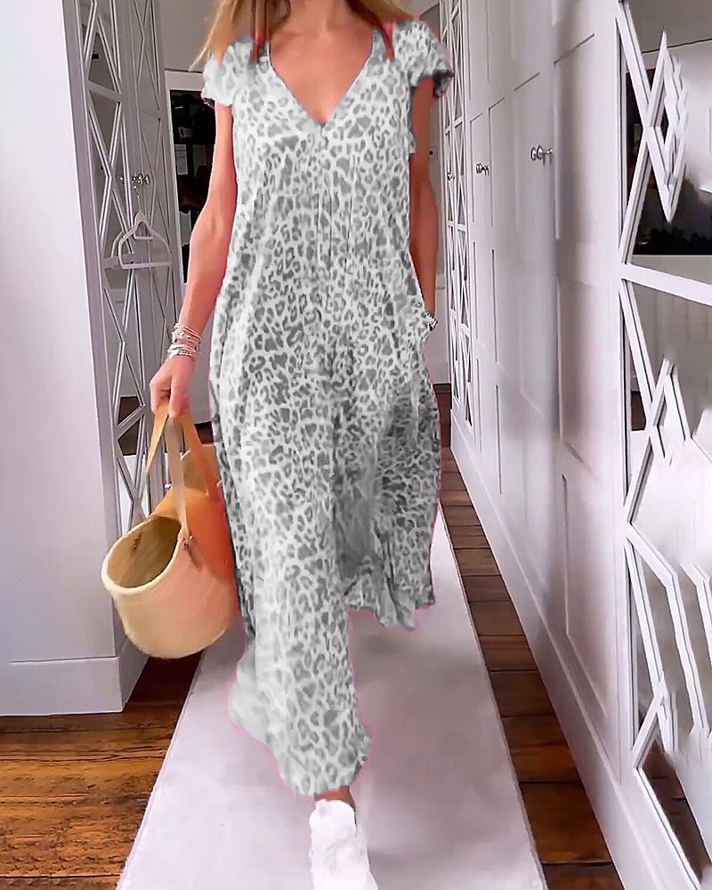 Glaiza | Vestido Maxi con Escote en V