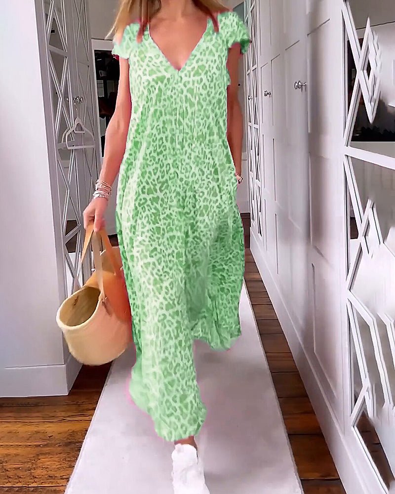 Glaiza | Vestido Maxi con Escote en V