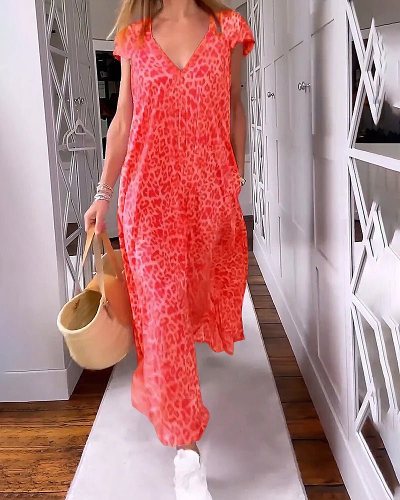 Glaiza | Vestido Maxi con Escote en V