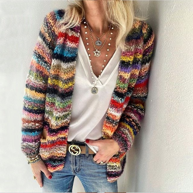 Layla™ - Cárdigan Súper Suave, Multicolor