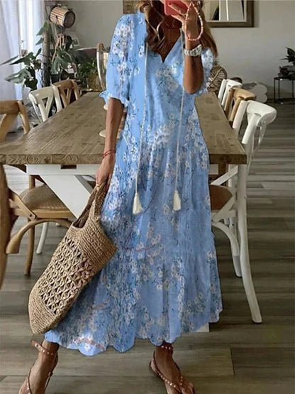 Luna | Vestido Boho Sin Esfuerzo con Ajuste Halagador